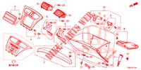 INSTRUMENT, ZIERSTUECK (COTE DE PASSAGER) (LH) für Honda CIVIC TOURER 1.8 EXECUTIVE NAVI 5 Türen 5 gang automatikgetriebe 2015