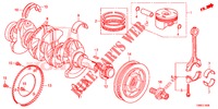 KURBELWELLE/KOLBEN  für Honda CIVIC TOURER 1.8 EXECUTIVE NAVI 5 Türen 5 gang automatikgetriebe 2015