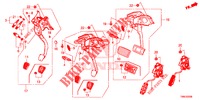 PEDAL (LH) für Honda CIVIC TOURER 1.8 EXECUTIVE NAVI 5 Türen 5 gang automatikgetriebe 2015