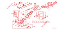 WERKZEUGE/WAGENHEBER  für Honda CIVIC TOURER 1.8 EXECUTIVE NAVI 5 Türen 5 gang automatikgetriebe 2015