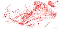 BODENMATTE/ISOLATOR  für Honda CIVIC TOURER 1.8 EXECUTIVE 5 Türen 6 gang-Schaltgetriebe 2015