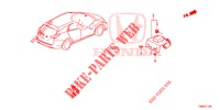GPS/KAMERA ANTENNE RÜCKANSICHT für Honda CIVIC TOURER 1.8 EXECUTIVE 5 Türen 6 gang-Schaltgetriebe 2015