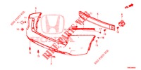 HINTERER STOSSFAENGER  für Honda CIVIC TOURER 1.8 EXECUTIVE 5 Türen 6 gang-Schaltgetriebe 2015