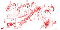 TUERSCHLOESSER, VORNE/AEUSSERER GRIFF  für Honda CIVIC TOURER 1.8 EXECUTIVE 5 Türen 6 gang-Schaltgetriebe 2015