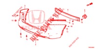 HINTERER STOSSFAENGER  für Honda CIVIC TOURER 1.8 EXECUTIVE 5 Türen 5 gang automatikgetriebe 2015