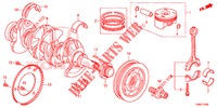 KURBELWELLE/KOLBEN  für Honda CIVIC TOURER 1.8 EXECUTIVE 5 Türen 5 gang automatikgetriebe 2015