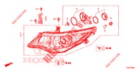 SCHEINWERFER  für Honda CIVIC TOURER 1.8 LIFESTYLE 5 Türen 6 gang-Schaltgetriebe 2015