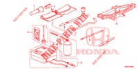 WERKZEUGE/WAGENHEBER  für Honda CIVIC TOURER 1.8 LIFESTYLE 5 Türen 6 gang-Schaltgetriebe 2015