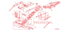 WERKZEUGE/WAGENHEBER  für Honda CIVIC TOURER 1.8 LIFESTYLE 5 Türen 5 gang automatikgetriebe 2015