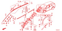 ZIERLEISTE/SCHUTZ  für Honda CIVIC TOURER DIESEL 1.6 STYLE NAVI 5 Türen 6 gang-Schaltgetriebe 2016
