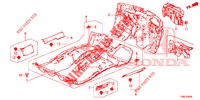 BODENMATTE/ISOLATOR  für Honda CIVIC TOURER DIESEL 1.6 EXECUTIVE 5 Türen 6 gang-Schaltgetriebe 2016