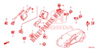 EINPARKSENSOR  für Honda CIVIC TOURER DIESEL 1.6 LIFSTYLE 5 Türen 6 gang-Schaltgetriebe 2016