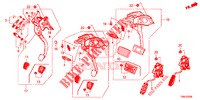 PEDAL (LH) für Honda CIVIC TOURER DIESEL 1.6 LIFSTYLE 5 Türen 6 gang-Schaltgetriebe 2016