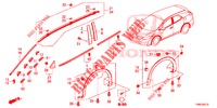 ZIERLEISTE/SCHUTZ  für Honda CIVIC TOURER DIESEL 1.6 LIFSTYLE 5 Türen 6 gang-Schaltgetriebe 2016