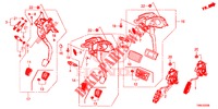 PEDAL (LH) für Honda CIVIC TOURER DIESEL 1.6 S 5 Türen 6 gang-Schaltgetriebe 2016