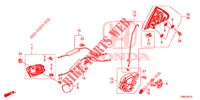 TUERSCHLOESSER, HINTEN/AEUSSERER GRIFF  für Honda CIVIC TOURER DIESEL 1.6 S 5 Türen 6 gang-Schaltgetriebe 2016