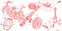 KURBELWELLE/KOLBEN  für Honda CIVIC TOURER 1.8 COMFORT 5 Türen 6 gang-Schaltgetriebe 2016