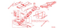 WERKZEUGE/WAGENHEBER  für Honda CIVIC TOURER 1.8 COMFORT 5 Türen 6 gang-Schaltgetriebe 2016