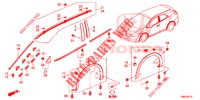 ZIERLEISTE/SCHUTZ  für Honda CIVIC TOURER 1.8 COMFORT 5 Türen 6 gang-Schaltgetriebe 2016