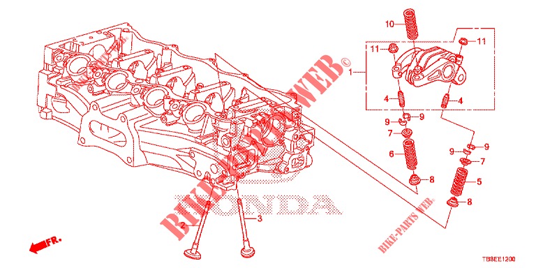 VENTIL/KIPPHEBEL  für Honda CIVIC TOURER 1.8 COMFORT 5 Türen 6 gang-Schaltgetriebe 2016