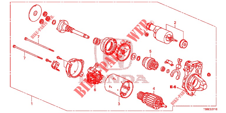 ANLASSER (DENSO) (1) für Honda CIVIC TOURER 1.8 EXECUTIVE NAVI 5 Türen 5 gang automatikgetriebe 2016