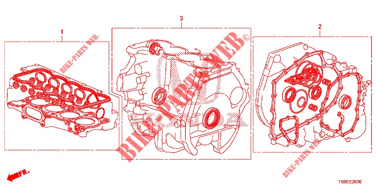 DICHTUNG SATZ/ GETRIEBE KOMPL.  für Honda CIVIC TOURER 1.8 EXECUTIVE NAVI 5 Türen 5 gang automatikgetriebe 2016