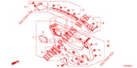 HECKKLAPPENVERKLEIDUNG/ TAFELVERKLEIDUNG, HINTEN(2D)  für Honda CIVIC TOURER 1.8 EXECUTIVE 5 Türen 5 gang automatikgetriebe 2016