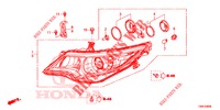 SCHEINWERFER  für Honda CIVIC TOURER 1.8 LIFESTYLE 5 Türen 6 gang-Schaltgetriebe 2016