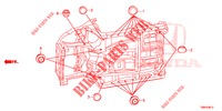 GUMMITUELLE (INFERIEUR) für Honda CIVIC TOURER DIESEL 1.6 ELEGANCE 5 Türen 6 gang-Schaltgetriebe 2017