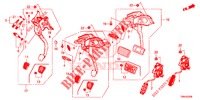PEDAL (LH) für Honda CIVIC TOURER DIESEL 1.6 ELEGANCE 5 Türen 6 gang-Schaltgetriebe 2017