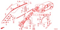 ZIERLEISTE/SCHUTZ  für Honda CIVIC TOURER DIESEL 1.6 ELEGANCE 5 Türen 6 gang-Schaltgetriebe 2017