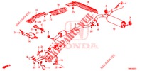 AUSPUFFROHR/SCHALLDAEMPFER (DIESEL) für Honda CIVIC TOURER DIESEL 1.6 ELEGANCE L 5 Türen 6 gang-Schaltgetriebe 2017