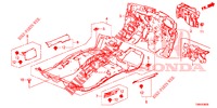 BODENMATTE/ISOLATOR  für Honda CIVIC TOURER DIESEL 1.6 ELEGANCE L 5 Türen 6 gang-Schaltgetriebe 2017
