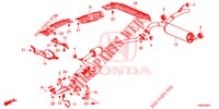 AUSPUFFROHR/SCHALLDAEMPFER (DIESEL) für Honda CIVIC TOURER DIESEL 1.6 SPORT NAVI 5 Türen 6 gang-Schaltgetriebe 2017
