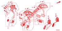 PEDAL (LH) für Honda CIVIC TOURER DIESEL 1.6 SPORT NAVI 5 Türen 6 gang-Schaltgetriebe 2017