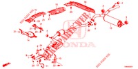 AUSPUFFROHR/SCHALLDAEMPFER (DIESEL) für Honda CIVIC TOURER DIESEL 1.6 EXECUTIVE 5 Türen 6 gang-Schaltgetriebe 2017