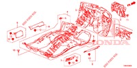 BODENMATTE/ISOLATOR  für Honda CIVIC TOURER DIESEL 1.6 EXECUTIVE 5 Türen 6 gang-Schaltgetriebe 2017