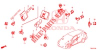 EINPARKSENSOR  für Honda CIVIC TOURER DIESEL 1.6 EXECUTIVE 5 Türen 6 gang-Schaltgetriebe 2017