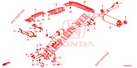 AUSPUFFROHR/SCHALLDAEMPFER (DIESEL) für Honda CIVIC TOURER DIESEL 1.6 LIFSTYLE 5 Türen 6 gang-Schaltgetriebe 2017