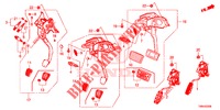 PEDAL (LH) für Honda CIVIC TOURER DIESEL 1.6 LIFSTYLE 5 Türen 6 gang-Schaltgetriebe 2017