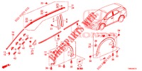 ZIERLEISTE/SCHUTZ  für Honda CIVIC TOURER DIESEL 1.6 LIFSTYLE 5 Türen 6 gang-Schaltgetriebe 2017