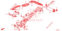 AUSPUFFROHR/SCHALLDAEMPFER (DIESEL) für Honda CIVIC TOURER DIESEL 1.6 S 5 Türen 6 gang-Schaltgetriebe 2017