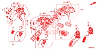 PEDAL (LH) für Honda CIVIC TOURER DIESEL 1.6 S 5 Türen 6 gang-Schaltgetriebe 2017