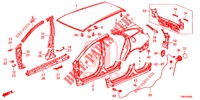 AUSSENBLECHE/TAFEL, HINTEN  für Honda CIVIC TOURER 1.8 COMFORT 5 Türen 6 gang-Schaltgetriebe 2017