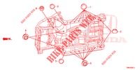 GUMMITUELLE (INFERIEUR) für Honda CIVIC TOURER 1.8 COMFORT 5 Türen 6 gang-Schaltgetriebe 2017