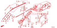 ZIERLEISTE/SCHUTZ  für Honda CIVIC TOURER 1.8 EXECUTIVE NAVI 5 Türen 6 gang-Schaltgetriebe 2017