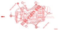 GUMMITUELLE (INFERIEUR) für Honda CIVIC TOURER 1.8 ELEGANCE L 5 Türen 6 gang-Schaltgetriebe 2017
