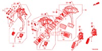 PEDAL (LH) für Honda CIVIC TOURER 1.8 ELEGANCE S 5 Türen 6 gang-Schaltgetriebe 2017