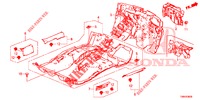 BODENMATTE/ISOLATOR  für Honda CIVIC TOURER 1.8 ELEGANCE S 5 Türen 5 gang automatikgetriebe 2017