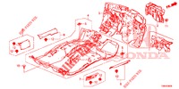 BODENMATTE/ISOLATOR  für Honda CIVIC TOURER 1.8 EXECUTIVE 5 Türen 6 gang-Schaltgetriebe 2017